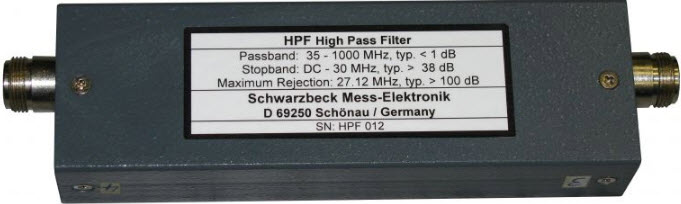 Schwarzbeck HPF High Pass Filter